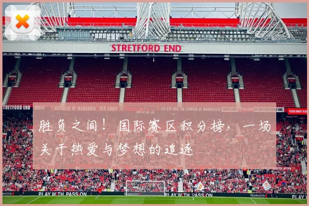 胜负之间！国际赛区积分榜，一场关于热爱与梦想的追逐